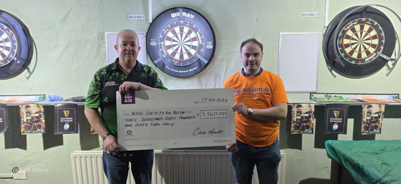 Westport darts event raises thousands for Irish Society of Autism