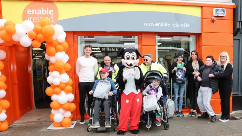 Mayo star officially opens new Enable Ireland store in Castlebar