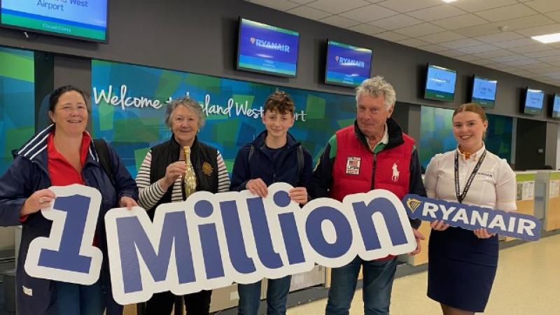 Ireland West Airport were delighted this week, to celebrate Ryanair’s 1 millionth passenger on flights to/from Liverpool
