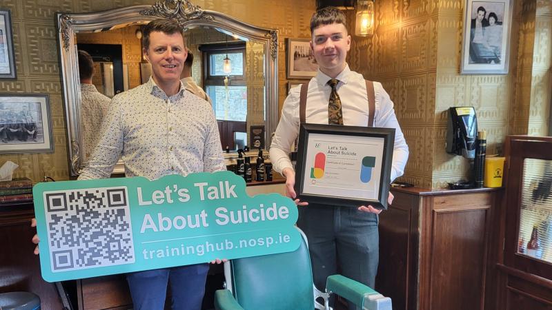 Mayo barbers take part in suicide prevention course