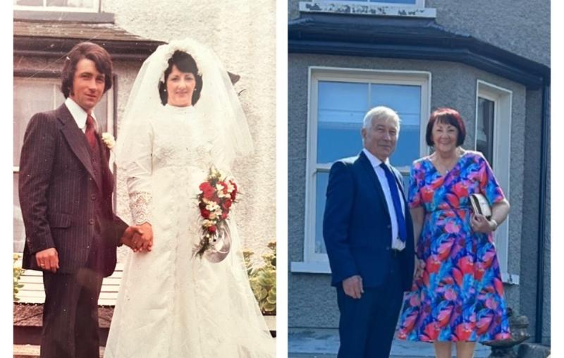 Mayo couple recreate photo to mark 50th wedding anniversary