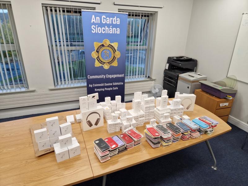 Gardaí seize over 800 suspected counterfeit items in Mayo 