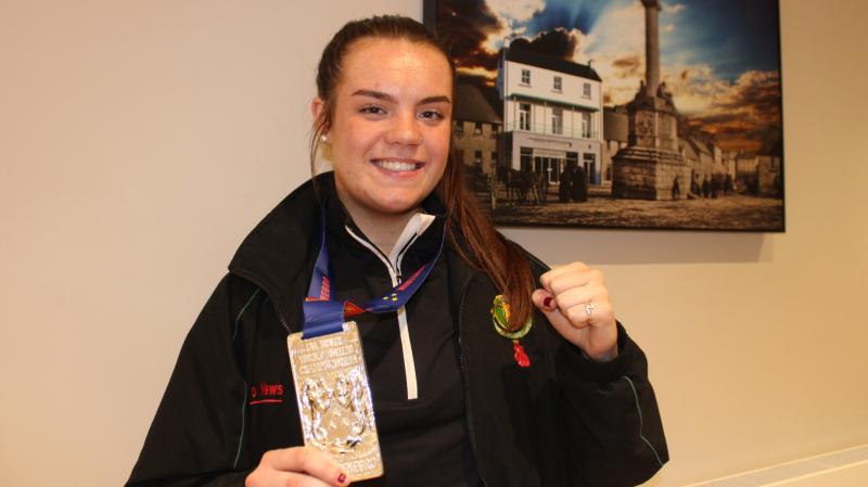 World medal-winning boxer Nell McLaughlin welcomed home to Westport