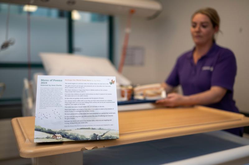 ‘Menu of Poems’ to brighten up Mayo University Hospital this November 