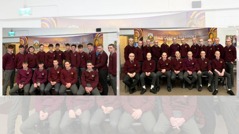 Westport students shave their heads to fundraise for Mayo charity