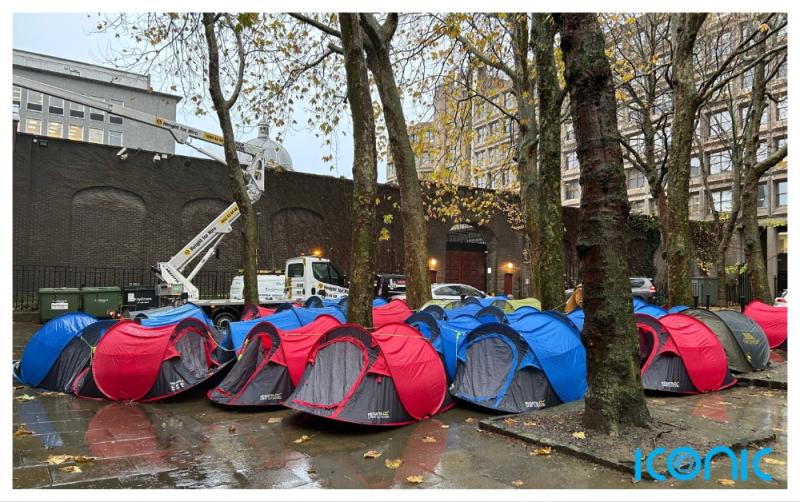 Worry and concern raised over tents in Dublin as Storm Darragh approaches