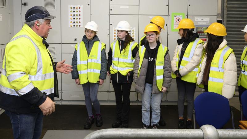 Mayo students visit water treatment plant