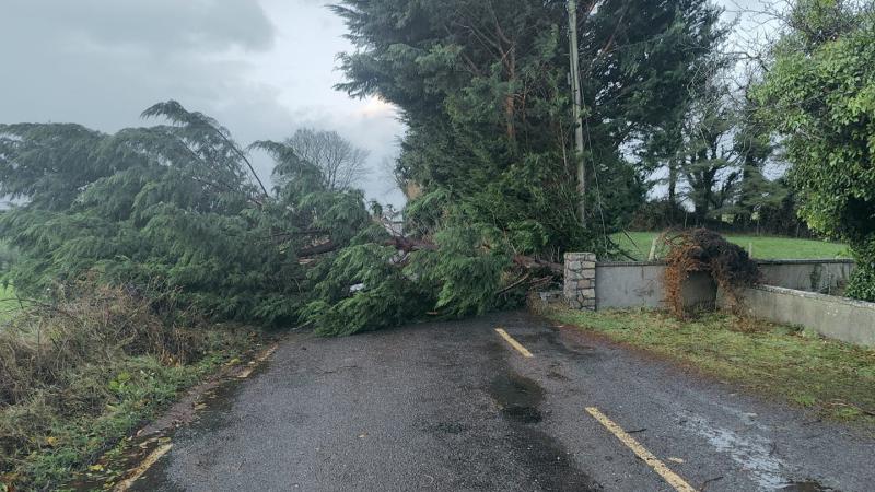 Thousands without power in Mayo and roads blocked following Storm Darragh