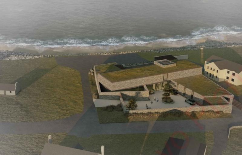 A computer aided design of the proposed luxury boutique hotel to be developed on Achill Island