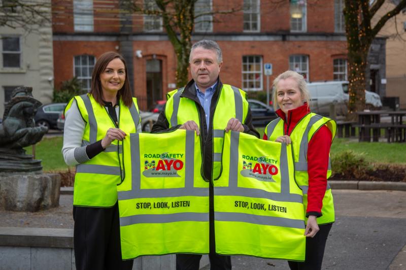 Mayo County Council launched a road safety campaign to promote and encourage the use of high vis vests called “Shine Bright, Stay Alive”
