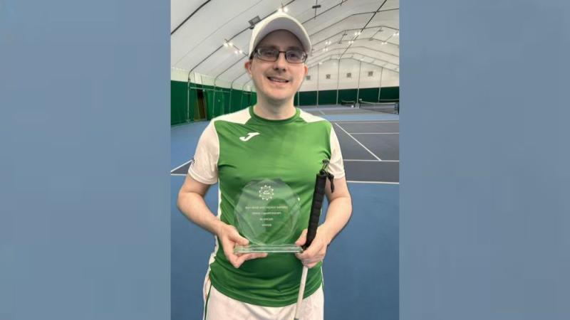 Aughagower tennis player with visual impairment ranked number 1 in UK and Ireland