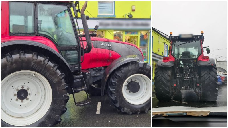 Boy, 16, stopped by gardai while driving tractor festooned in Christmas lights 