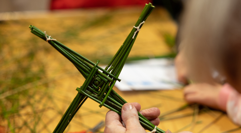 Make a St Brigid's Cross with the National Museum in Co Mayo