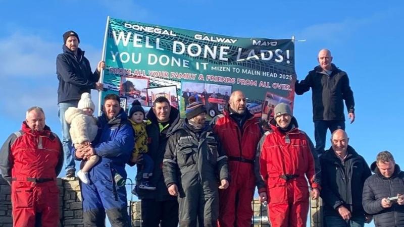 Mizen to Malin Head Tractor Run was a huge success