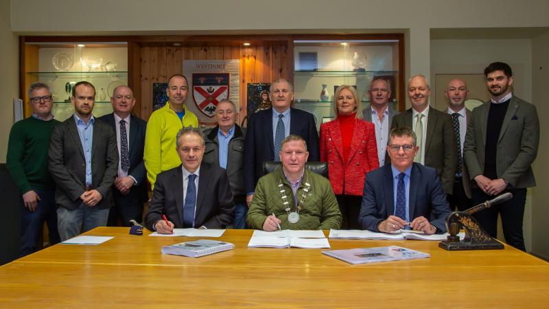 Contracts have been signed to start the construction of the N59 Newport to Derradda road project