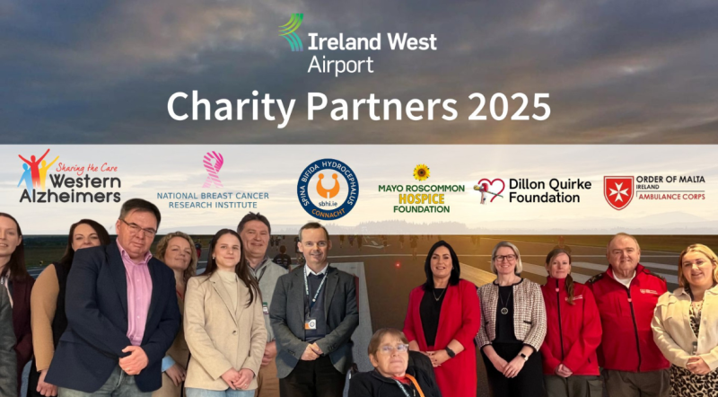 Ireland West Airport announces six new charity partners for 2025