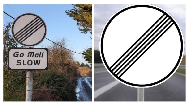 New speed sign design criticised as being too similar to autobahn sign