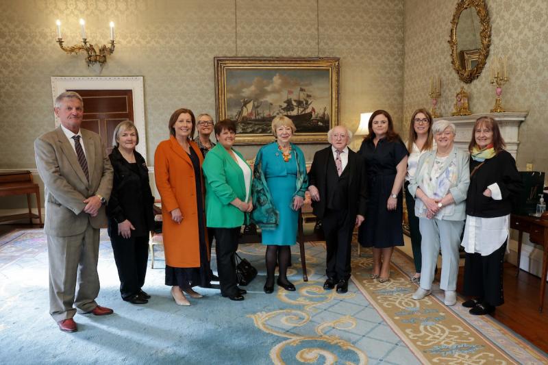 Tusla foster carer from Mayo recognised by President Higgins at Áras on Uachtaráin