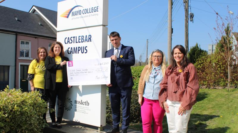Mayo College of Further Education and Training raises large sum for Daffodil Day