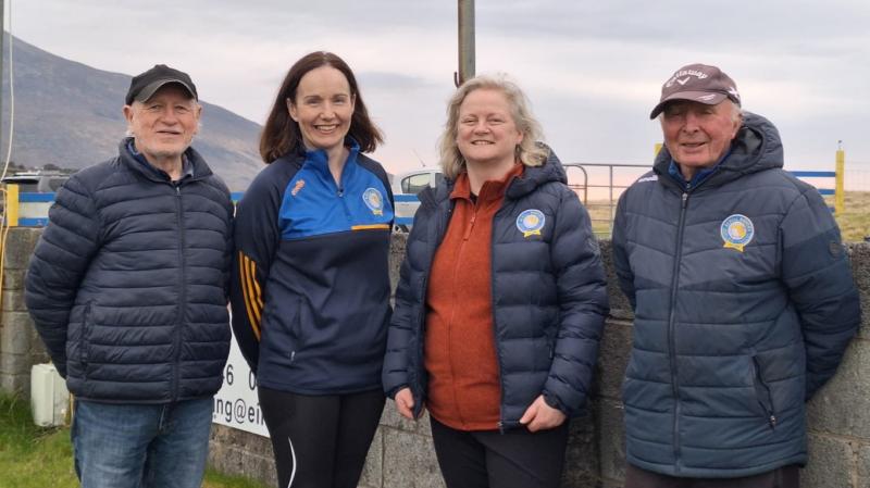 The Achill Rovers women's team management, from left: PJ Gallagher, Lorraine McHugh, Marie Gallagher and Pee Sweeney.