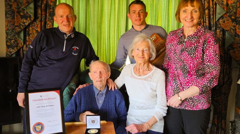 Achill man John Twin McNamara was awarded the Comhaltas Ceoltóirí Éireann Lifetime Achievement Award