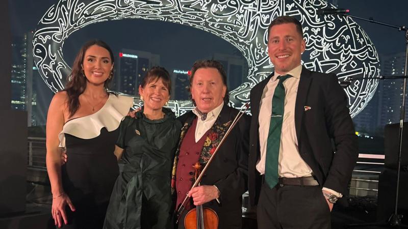 Mayo’s Kate Heneghan performs at Dubai concert with legendary Frankie Gavin