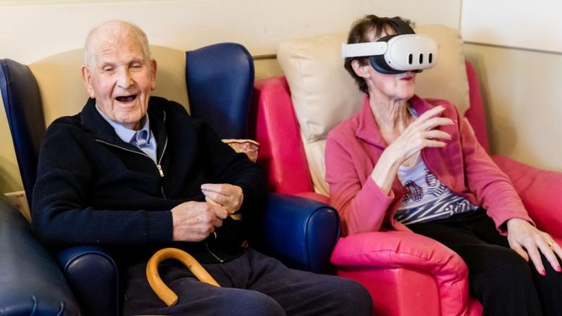 Mayo nursing home residents experience VR tour of heritage sites