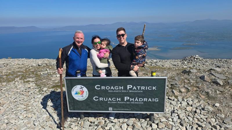 First girl baptised on top of famous Mayo mountain