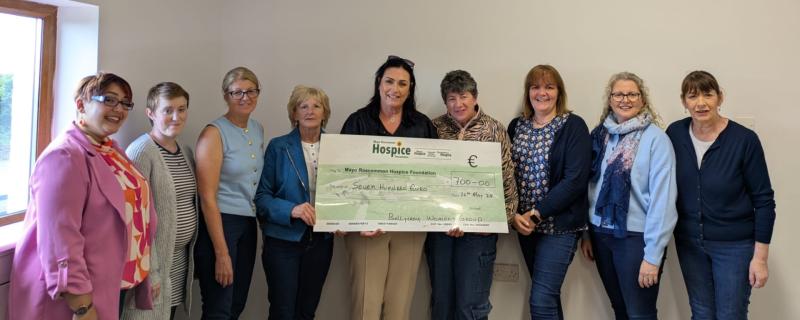 Mayo women's group hold successful fundraiser for Mayo Roscommon Hospice