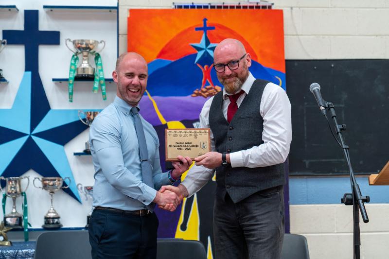 St Gerald's College marked the retirement of Deputy Principal Declan Askin