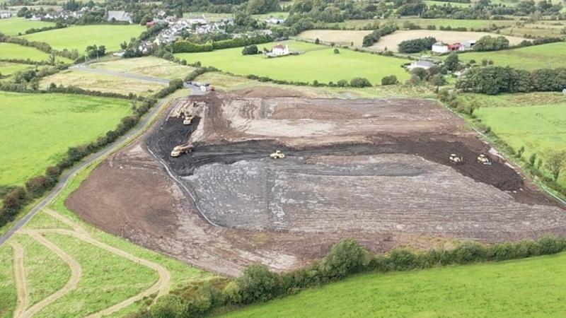 The development of sporting pitches in Bohola has been praised by a local councillor