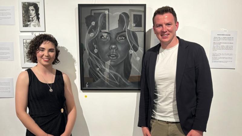 Mayo Senator officially launches art exhibition of local artist