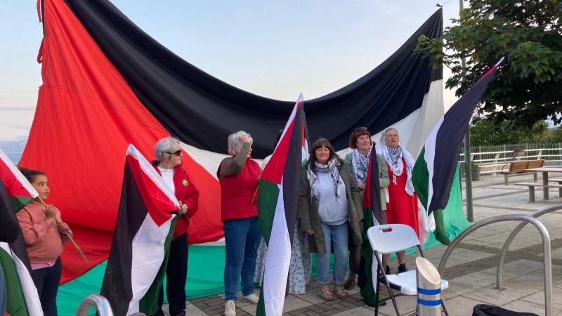 A 24-hour vigil in support of Palestine took place in Mulranny