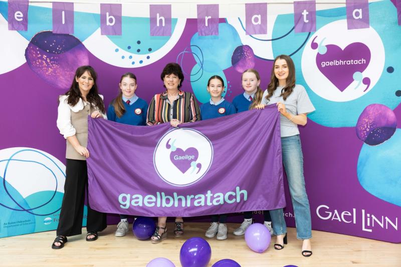 Achill school, Dooagh NS received a Gaelbhratach for their promotion of the Irish language 