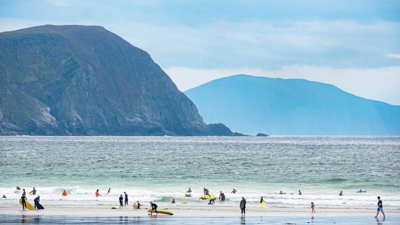 Dead confirmed of a man who got into difficulty while swimming off Keel beach