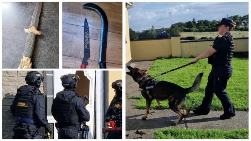 Mayo Garda raids seize Castlebar weapons & Ballina cannabis
