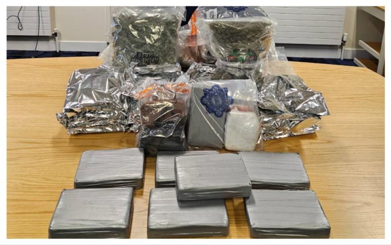 Over &euro;2.2 million worth of drugs seized by garda&iacute; after vehicle stopped in Laois