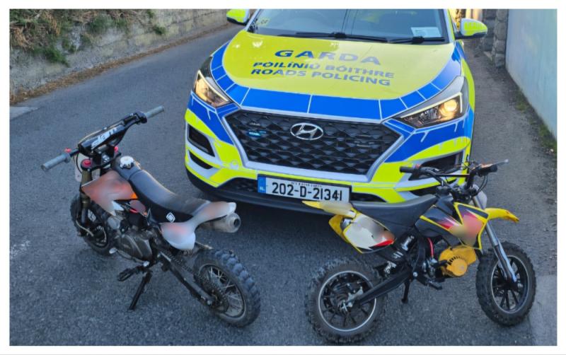 Garda&iacute; seize minibikes from father and teenage daughter for having no insurance and more