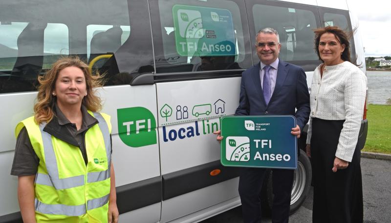 Minister Dara Calleary travelled to Mayo to launch new pilot rural transport service in Achill