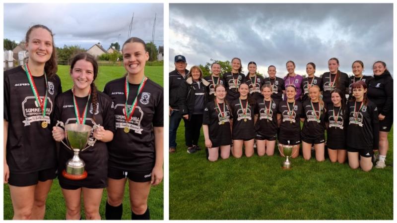 Castlebar Town players Louise, Cliodhna and Amy Dowling