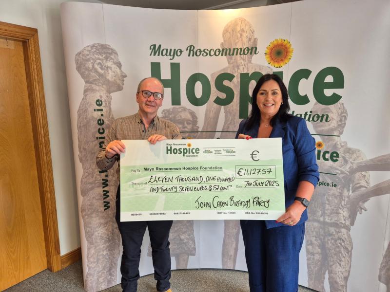 Mayo man on battling cancer and belated birthday gift to Mayo Hospice