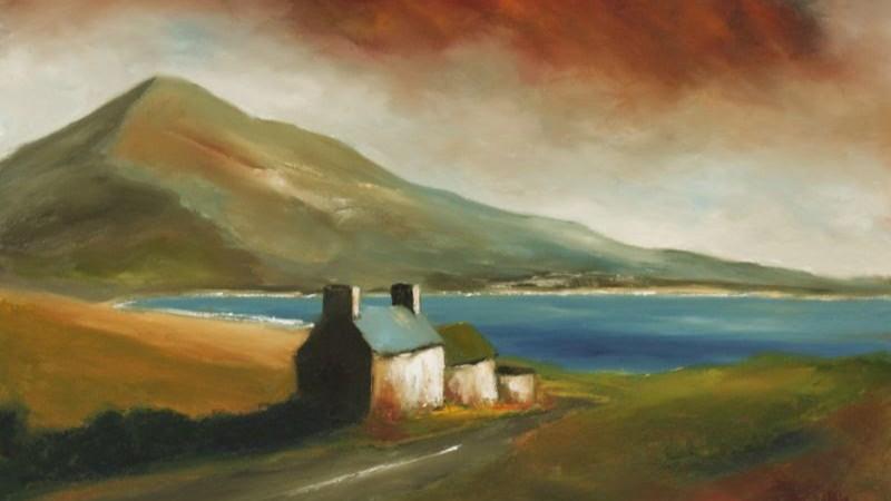 A painting by artist Padraig McCaul which is part of a solo exhibition in Dublin