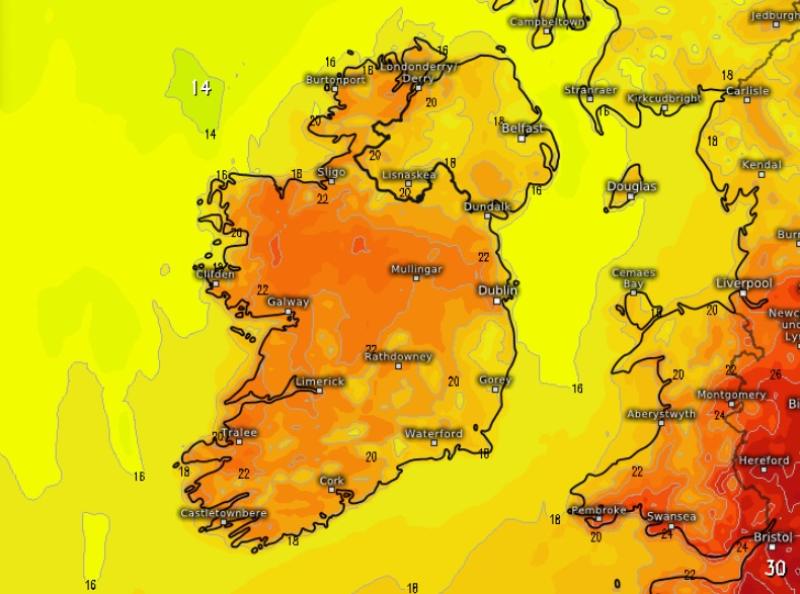 'Heatwave' to hit Ireland this week as expert says temperatures could soar to 30 degrees