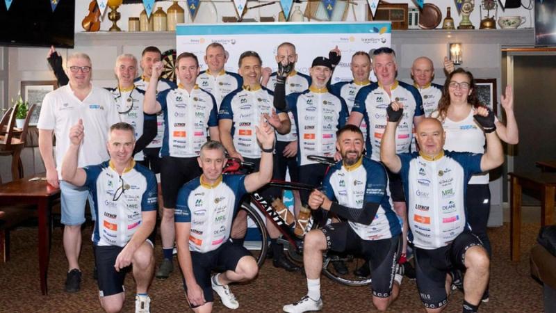 Large amount of money raised as group of cyclists travel over 700km