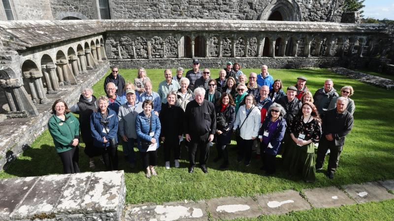 Warm welcome to Mayo for Msgr Hambrough and St Louis group
