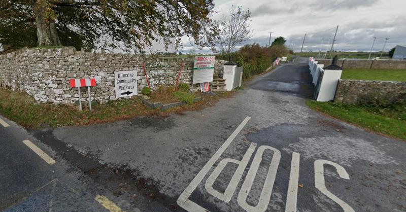 Entrance to the GAA pitch at Kilmaine 