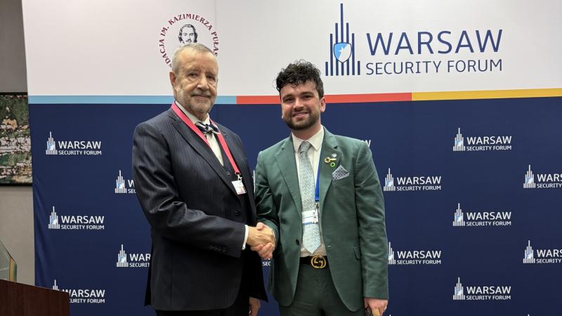 Claremorris Scholar Honoured on the World Stage at Warsaw Security Forum