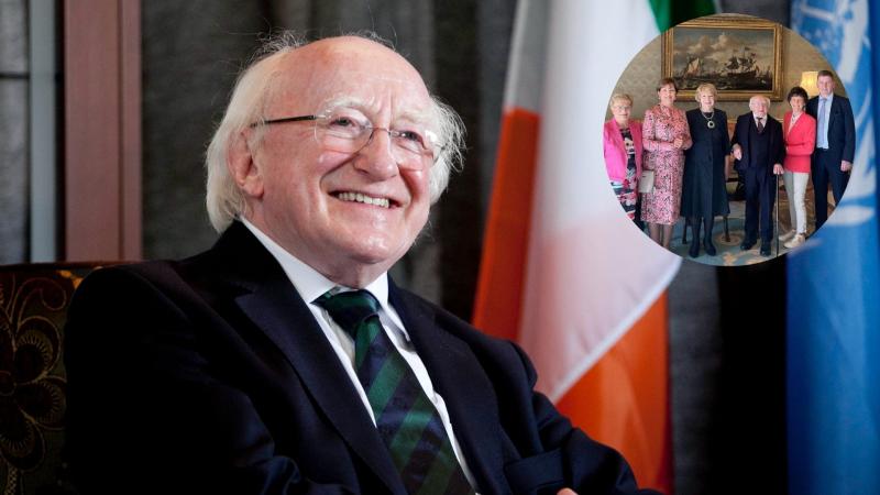 Mayo community council group attend Michael D. Higgins' last afternoon tea