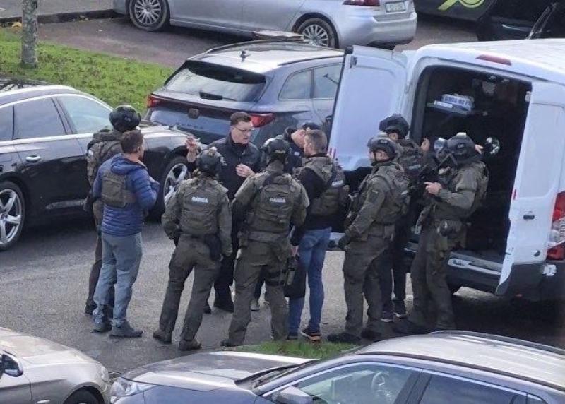 Man arrested after barricading himself inside empty creche armed with an alleged firearm