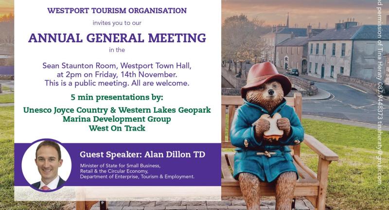 Mayo Minister to address important tourism AGM